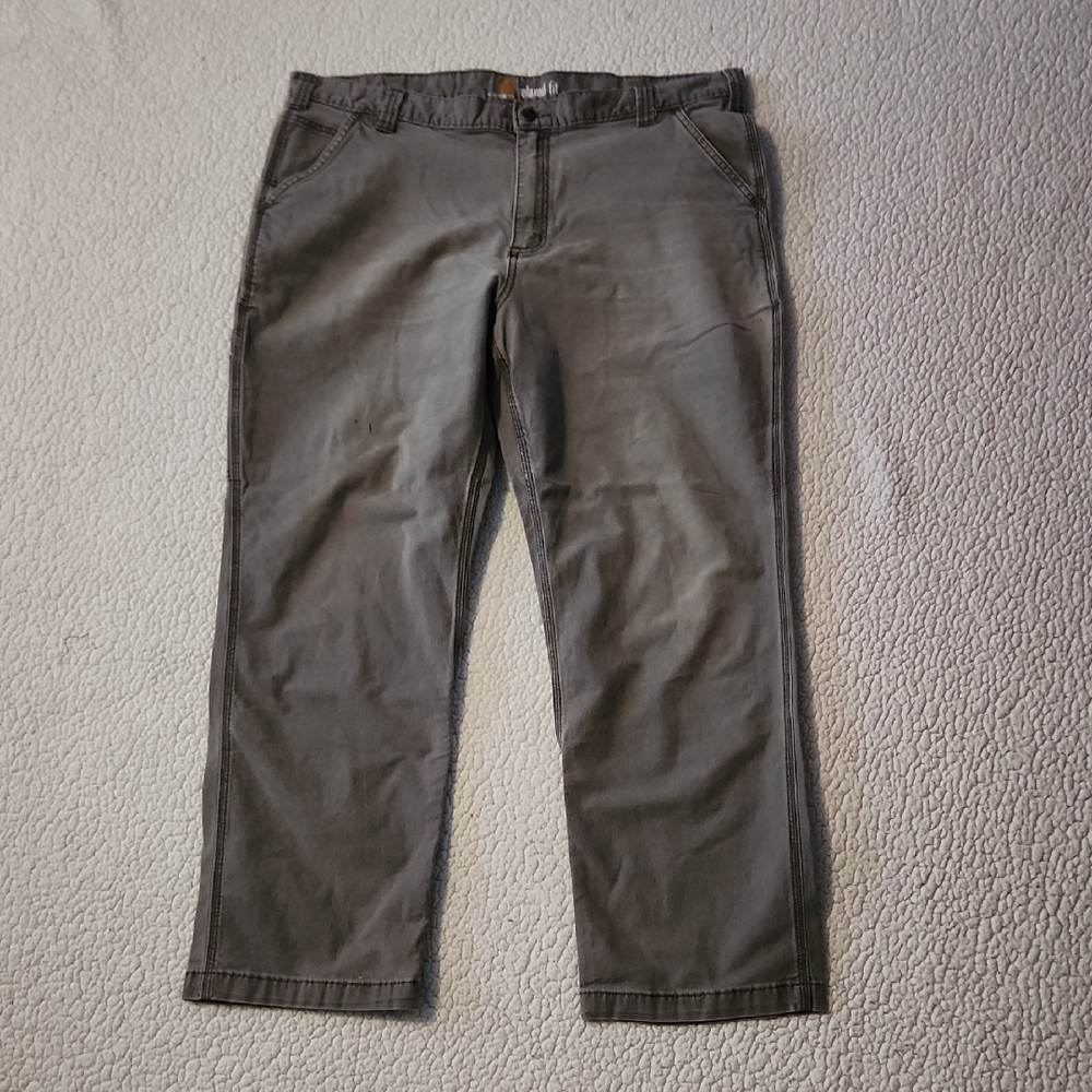 Carhartt Cargo Carpenter Relaxed Fit Distressed Grunge Bootcut Canvas Pants